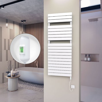 Radiva - 10H Electric Towel Warmer 600x1550 White (On/Off) 900 W