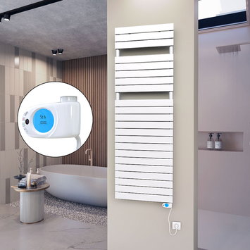 Radiva - 10H Electric Towel Warmer 600x1772 White (Musa Thermostat) 900 W