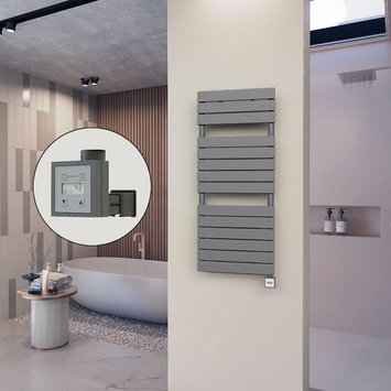 Radiva - 10H Elektrikli Havlupan 500x1180 Antrasit (KTX3 Termostat) 600W
