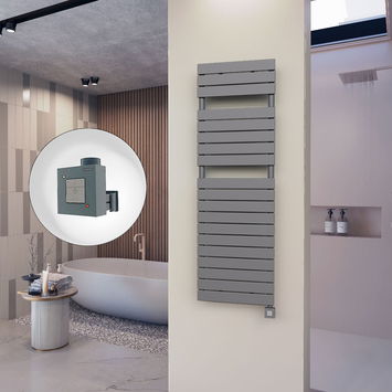  - 10H Sèche Serviettes Electrique 500x1550 Anthracite Ktx1 1000 Watt