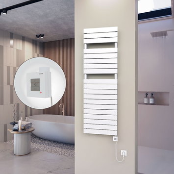 Radiva - 10H Elektrikli Havlupan 500x1550 Beyaz (KTX1 Termostat) 1000W Spiral Kablolu