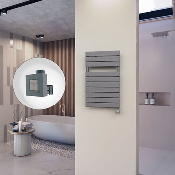 Radiva - 10H Elektrikli Havlupan 500x810 Antrasit Ktx1 600 Watt