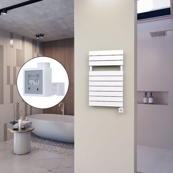 Radiva - 10H Elektrikli Havlupan 500x810 Beyaz (KTX3 Termostat) 600W
