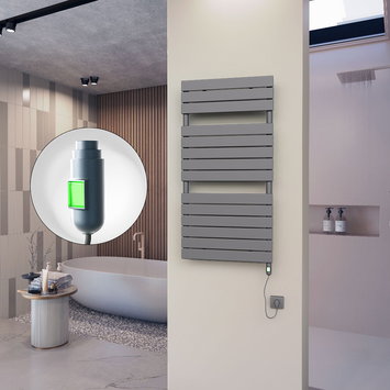 Radiva - 10H Elektrikli Havlupan 600x1180 Antrasit (On/Off Düğmeli) 600 W