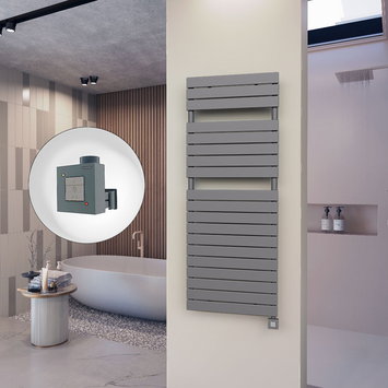 Radiva - 10H Electric Towel Warmer 600x1550 Anthracite Ktx1 1000 W