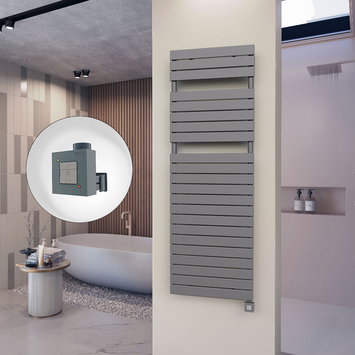 Radiva - 10H Electric Towel Warmer 600x1772 Anthracite Ktx1 1000 W
