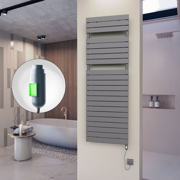 Radiva - 10H Elektrikli Havlupan 600x1772 Antrasit (On/Off Düğmeli) 900 W