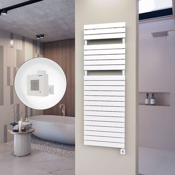 Radiva - 10H Electric Towel Warmer 600x1772 White Ktx1 1000 W