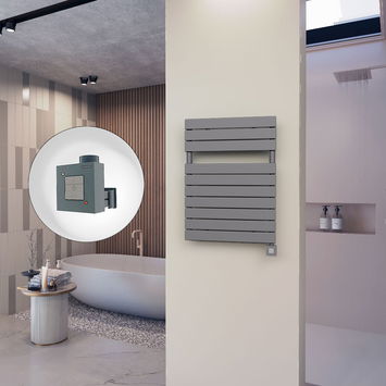  - 10H Sèche Serviettes Electrique 600x810 Anthracite Ktx1 600 Watt