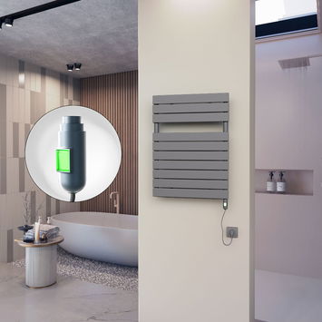  - 10H Electric Towel Warmer 600x810 Anthracite (On/Off) 300 W