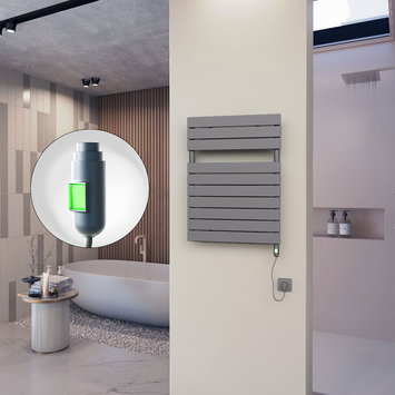Radiva - 10H Elektrikli Havlupan 600x810 Antrasit (On/Off Düğmeli) 600 Watt