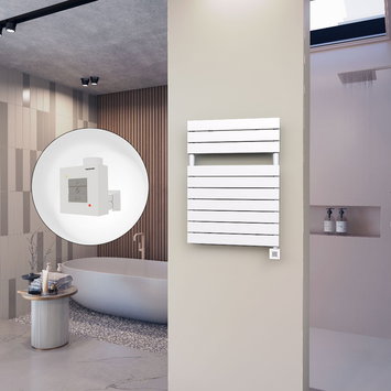Radiva - 10H Elektrikli Havlupan 600x810 Beyaz (KTX1 Termostat) 600W