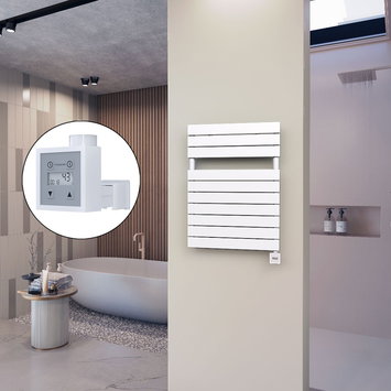 Radiva - 10H Elektrikli Havlupan 600x810 Beyaz (KTX3 Termostat) 600W