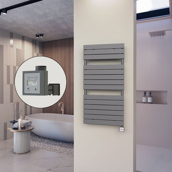 Radiva - 10H Sèche Serviettes Electrique 600x1180 Anthracite Ktx3 600 W