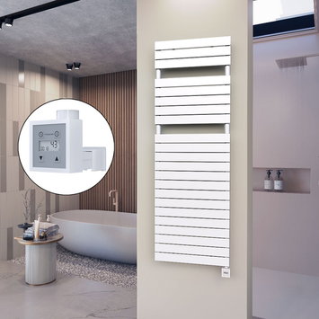 Radiva - 10H Sèche Serviettes Electrique 600x1772 Blanc Ktx3 1000 W