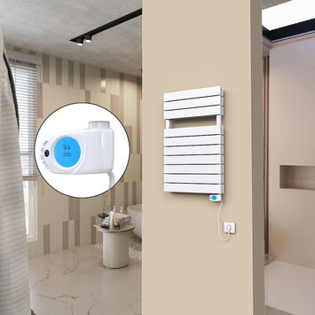 Radiva - 20H Electric Towel Warmer 500x810 White (Musa Thermostat) 600 W