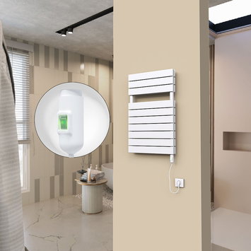 Radiva - 20H Electric Towel Warmer 500x810 White (On/Off) 600 W