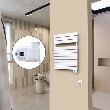  - 20H Electric Towel Warmer 600x810 White (Thesis Thermostat) 600 W