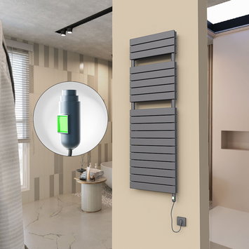 Radiva - 20H Electric Towel Warmer 500x1550 Anthracite (On/Off) 900 W