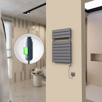 Radiva - 20H Elektrikli Havlupan 500x810 Antrasit (On/Off Düğmeli) 900 W