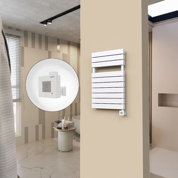 Radiva - 20H Elektrikli Havlupan 500x810 Beyaz (KTX1 Termostat) 1000W