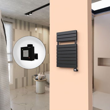  - 20H Electric Towel Warmer 500x810 Matte Black Ktx1 600 W