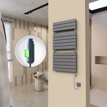 Radiva - 20H Electric Towel Warmer 600x1180 Anthracite (On/Off) 900 W