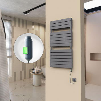  - 20H Sèche Serviettes Electrique 600x1180 Anthracite (On/Off) 900 W