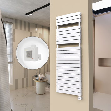 Radiva - 20H Elektrikli Havlupan 600x1772 Beyaz Ktx1 1000 Watt