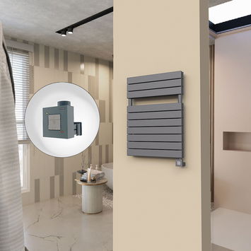  - 20H Sèche Serviettes Electrique 600x810 Anthracite Ktx1 1000 Watt