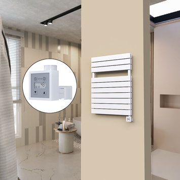 Radiva - 20H Elektrikli Havlupan 600x810 Beyaz (KTX3 Termostat) 1000W