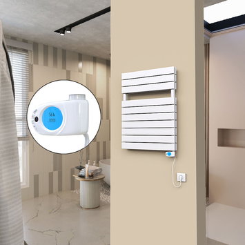 Radiva - 20H Elektrikli Havlupan 600x810 Beyaz (Musa Termostat) 900 W