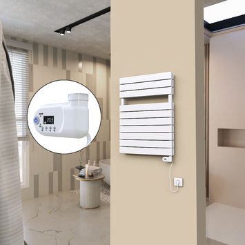 Radiva - 20H Elektrikli Havlupan 600x810 Beyaz (Thesis Termostat) 900 W