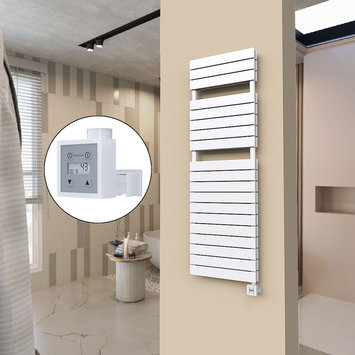 Radiva - 20H Sèche Serviettes Electrique 500x1550 Blanc Ktx3 1000 W