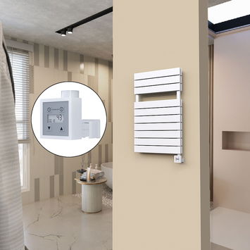  - 20H Sèche Serviettes Electrique 500x810 Blanc Ktx3 1000 W