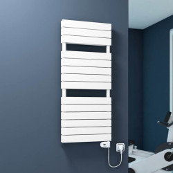 Radiva - 20H Sèche Serviettes Electrique 600x1180 Blanc (Thermostat Thesis) 900 W
