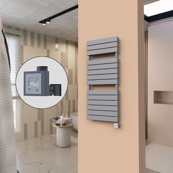  - 21H Electric Towel Warmer 500x1180 Anthracite Ktx3 1000 W