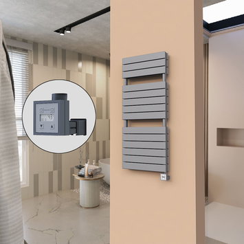 Radiva - 21H Electric Towel Warmer 500x1180 Anthracite Ktx3 1000 W