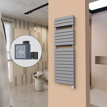 Radiva - 21H Electric Towel Warmer 500x1550 Anthracite Ktx3 1000 W