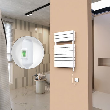 Radiva - 21H Electric Towel Warmer 500x810 White (On/Off) 600 W