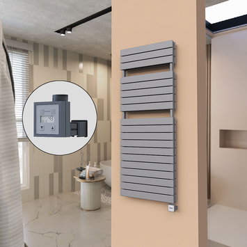 Radiva - 21H Electric Towel Warmer 600x1550 Anthracite Ktx3 1000 W