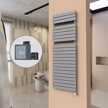 Radiva - 21H Electric Towel Warmer 600x1772 Anthracite Ktx3 1000 W