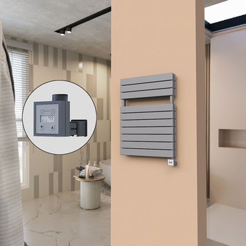 Radiva - 21H Electric Towel Warmer 600x810 Anthracite Ktx3 1000 W