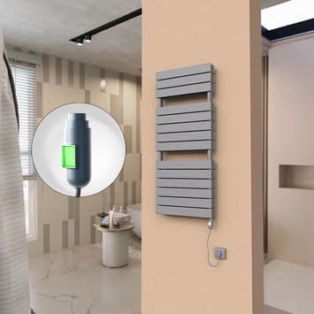 Radiva - 21H Electric Towel Warmer 500x1180 Anthracite (On/Off) 900 W