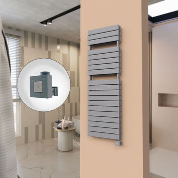  - 21H Electric Towel Warmer 500x1550 Anthracite Ktx1 1000 W