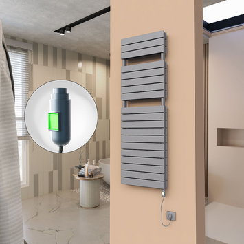 Radiva - 21H Electric Towel Warmer 500x1550 Anthracite (On/Off) 900 W