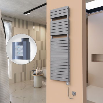  - 21H Elektrikli Havlupan 500x1772 Antrasit Ktx4 1000 Watt Spiral Kablolu