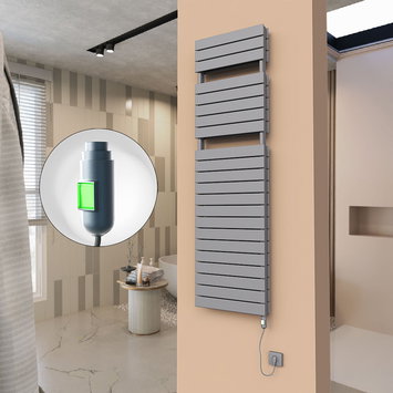 Radiva - 21H Elektrikli Havlupan 500x1772 Antrasit (On/Off Düğmeli) 1500 W