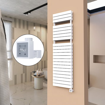 Radiva - 21H Elektrikli Havlupan 500x1772 Beyaz (KTX3 Termostat) 1000W