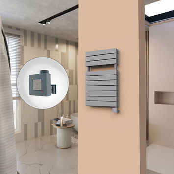  - 21H Sèche Serviettes Electrique 500x810 Anthracite Ktx1 1000 Watt